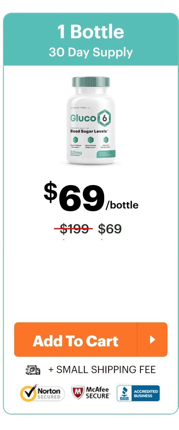 Gluco6 1 Bottle