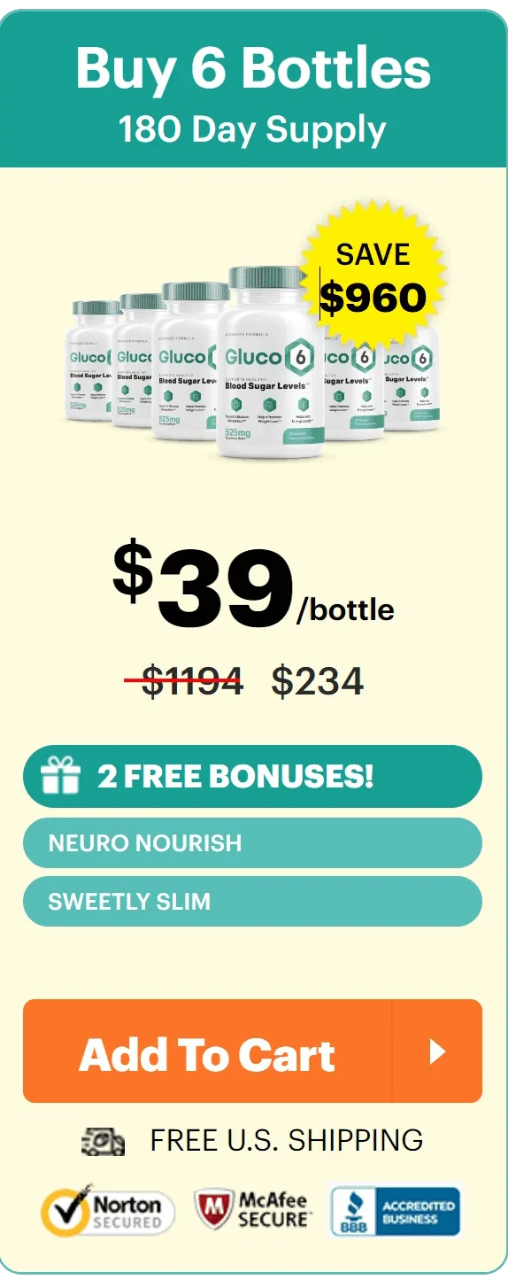 Gluco6 6 Bottle